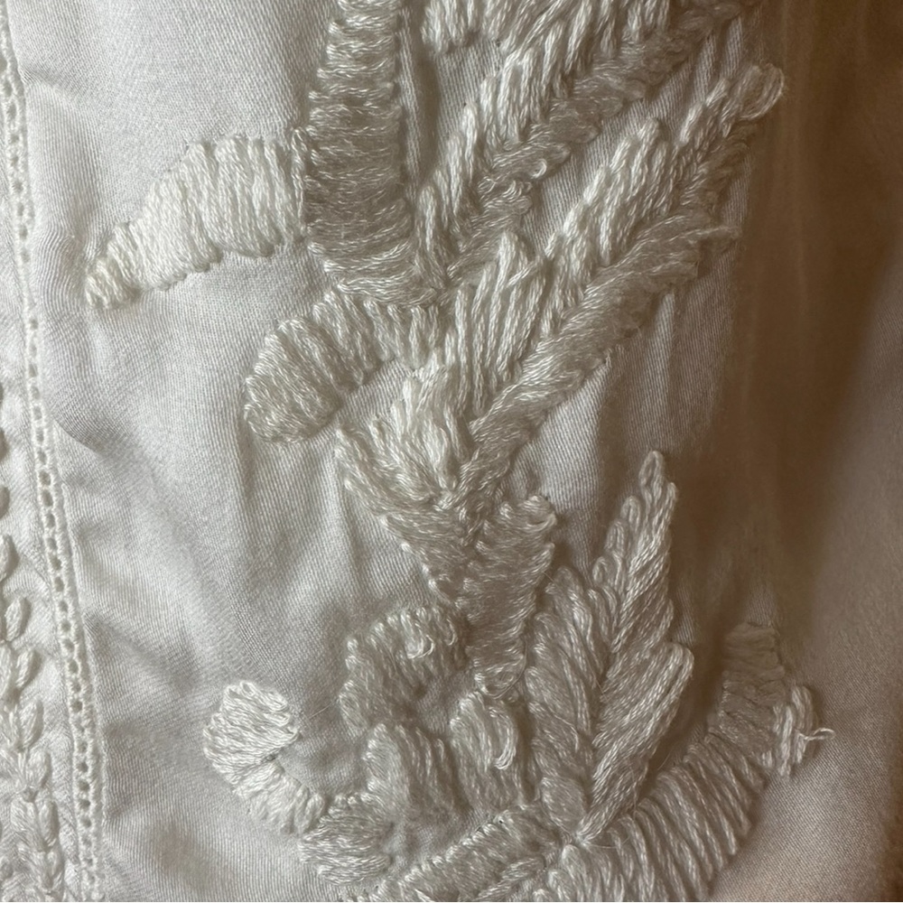 Society Amuse White Sundress with Embroidered Detail, Size XS, MSRP $68 - Picture 5 of 8